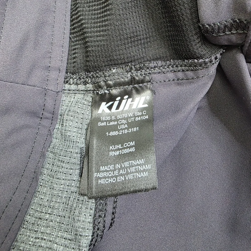 Kuhl Riptide Hybrid Shorts Mens 40 Charcoal Gray Quick Dry Technical Style 5181